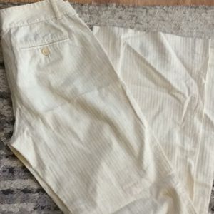 Theory Wide Leg White Pants